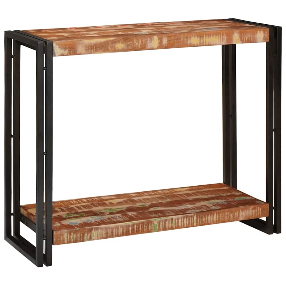 vidaXL Masă de consolă Multicolour 90 x 33 x 75 cm Lemn masiv reciclat