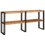 vidaXL Masă de Consolă 160x33x75 cm Lemn Neted de Mango vidaXL Masă de Consolă 160x33x75 cm Lemn Neted de Mango