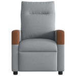 vidaXL Fotoliu rabatabil, gri deschis, material textil