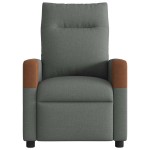 vidaXL Fotoliu rabatabil, gri închis, material textil
