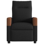 vidaXL Fotoliu de masaj rabatabil, negru, material textil