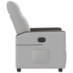 vidaXL Scaun extensibil din stofă gri nor