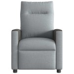 vidaXL Fotoliu rabatabil, gri deschis, material textil