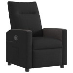 vidaXL Fotoliu rabatabil, negru, material textil vidaXL Fotoliu rabatabil, negru, material textil