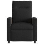 vidaXL Fotoliu rabatabil, negru, material textil vidaXL Fotoliu rabatabil, negru, material textil