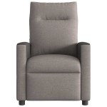 vidaXL Fotoliu rabatabil, gri taupe, material textil