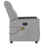 vidaXL Scaun de masaj cu țesătură gri nor vidaXL Scaun de masaj cu țesătură gri nor