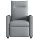vidaXL Fotoliu de masaj rabatabil, gri deschis, textil