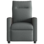 vidaXL Fotoliu de masaj rabatabil, gri închis, material textil