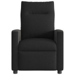 vidaXL Fotoliu de masaj rabatabil, negru, material textil vidaXL Fotoliu de masaj rabatabil, negru, material textil