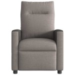 vidaXL Fotoliu de masaj rabatabil, gri taupe, material textil