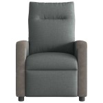 vidaXL Fotoliu rabatabil, gri închis, material textil
