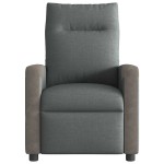 vidaXL Fotoliu de masaj rabatabil, gri închis, material textil