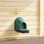 vidaXL Cuiburi pentru găini, montate pe perete, 4 buc., verde închis, plastic vidaXL Cuiburi pentru găini, montate pe perete, 4 buc., verde închis, plastic