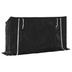 vidaxL Raft pentru lemn de foc cu capac de ploaie otel galvanizat vidaxL Raft pentru lemn de foc cu capac de ploaie otel galvanizat