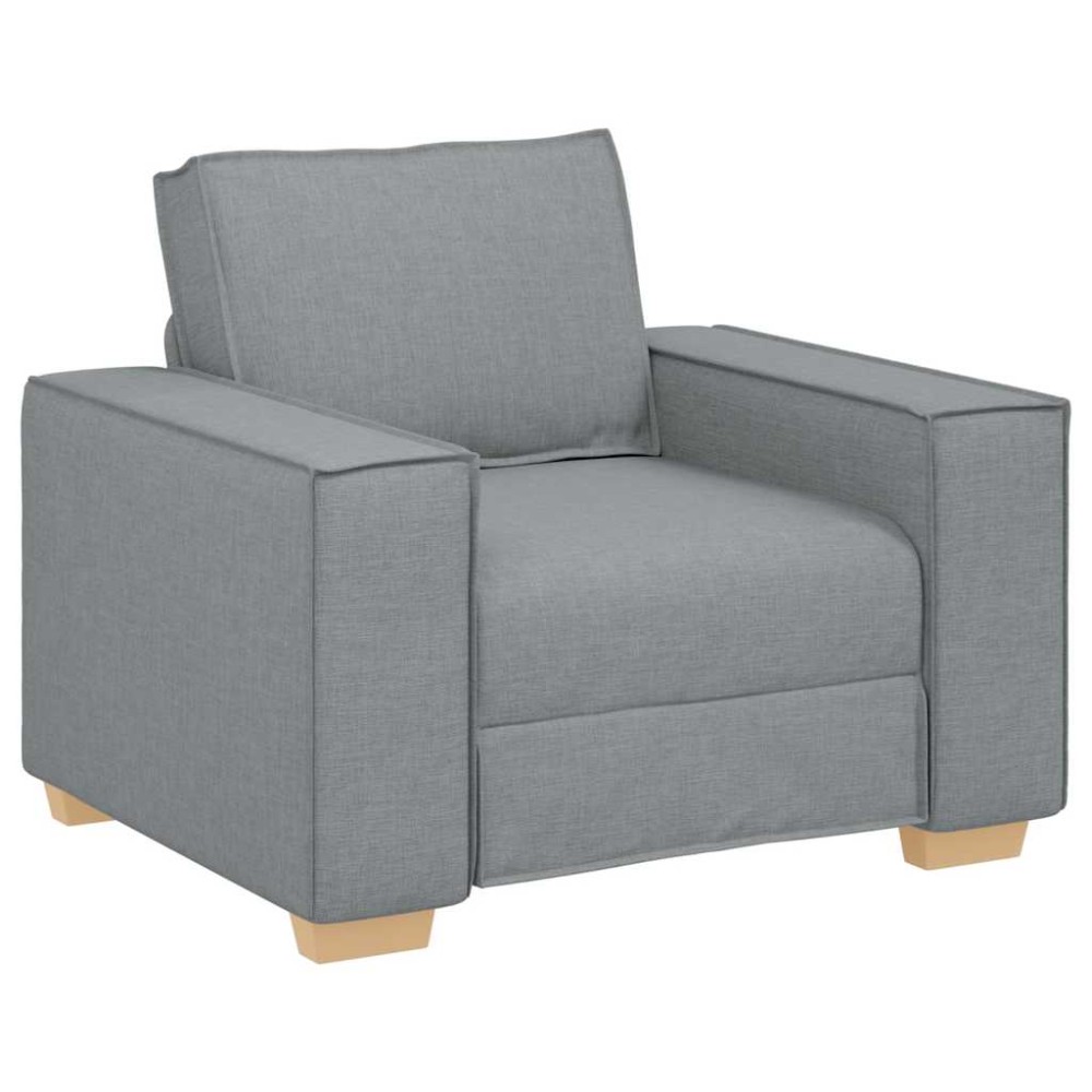 vidaXL Canapea fotoliu gri deschis, 60 cm, material textil