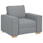 vidaXL Canapea fotoliu gri deschis, 60 cm, material textil vidaXL Canapea fotoliu gri deschis, 60 cm, material textil