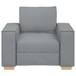 vidaXL Canapea fotoliu gri deschis, 60 cm, material textil vidaXL Canapea fotoliu gri deschis, 60 cm, material textil