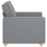 vidaXL Canapea fotoliu gri deschis, 60 cm, material textil vidaXL Canapea fotoliu gri deschis, 60 cm, material textil