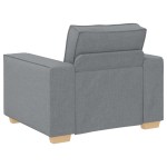 vidaXL Canapea fotoliu gri deschis, 60 cm, material textil vidaXL Canapea fotoliu gri deschis, 60 cm, material textil