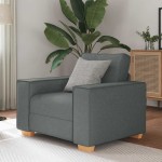 vidaXL Canapea fotoliu gri închis, 60 cm, material textil vidaXL Canapea fotoliu gri închis, 60 cm, material textil