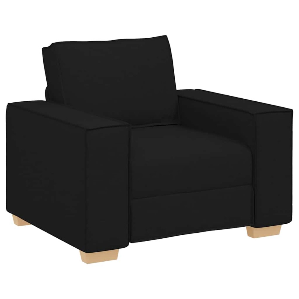 vidaXL Canapea fotoliu negru 60 cm material textil