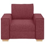 vidaXL Fotoliu canapea roșu vin, 60 cm, material textil