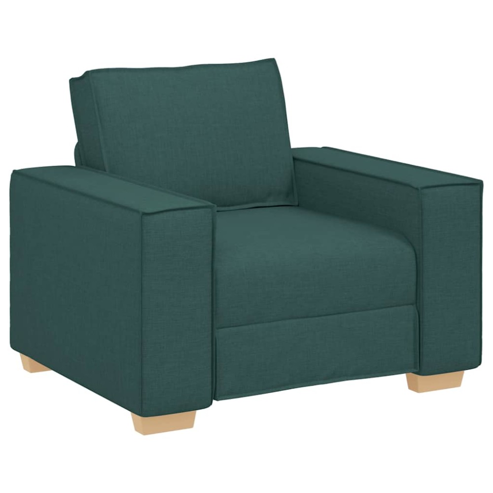 vidaXL Canapea fotoliu verde închis, 60 cm, material textil