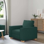 vidaXL Canapea fotoliu verde închis, 60 cm, material textil vidaXL Canapea fotoliu verde închis, 60 cm, material textil