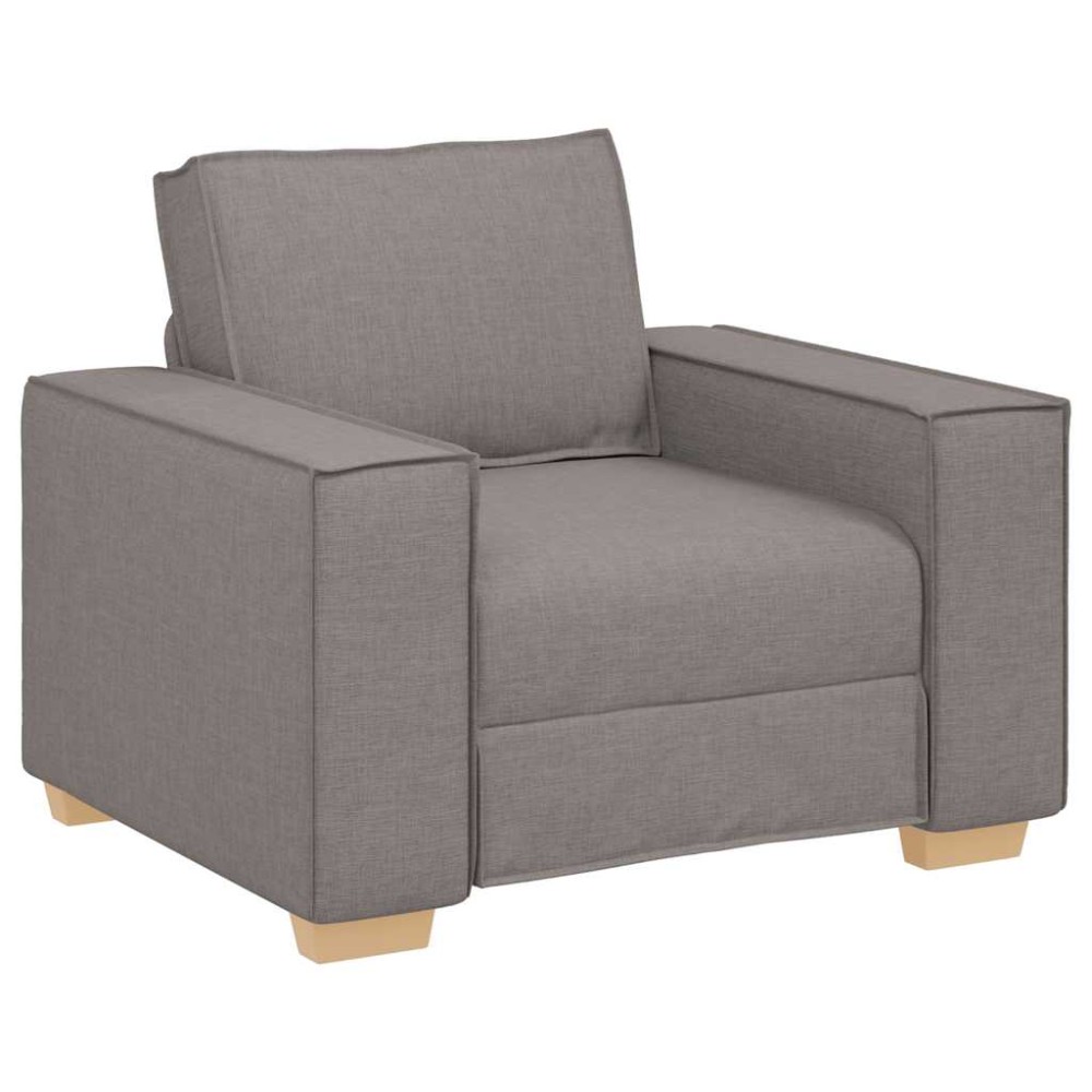 vidaXL Canapea fotoliu gri taupe 60 cm, material textil
