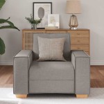 vidaXL Canapea fotoliu gri taupe 60 cm, material textil vidaXL Canapea fotoliu gri taupe 60 cm, material textil
