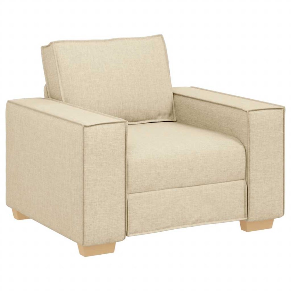vidaXL Canapea fotoliu crem 60 cm material textil