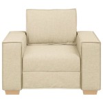 vidaXL Canapea fotoliu crem 60 cm material textil vidaXL Canapea fotoliu crem 60 cm material textil