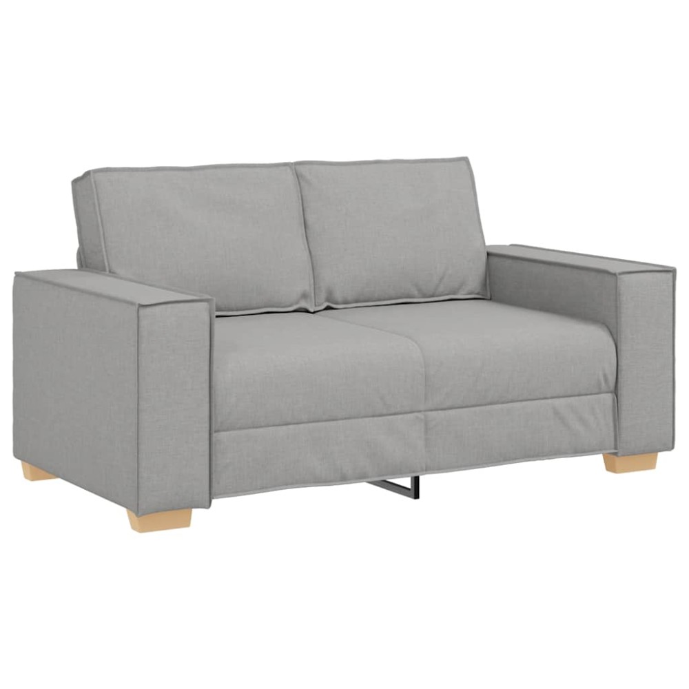 vidaXL Canapea cu 2 locuri, gri nor, 120 cm, material textil