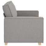 vidaXL Canapea cu 2 locuri, gri nor, 120 cm, material textil