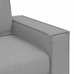 vidaXL Canapea cu 2 locuri, gri nor, 120 cm, material textil