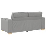 vidaXL Canapea cu 2 locuri, gri nor, 140 cm, material textil