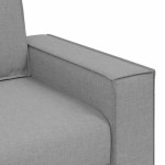 vidaXL Canapea cu 2 locuri, gri nor, 140 cm, material textil