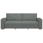 vidaXL Canapea cu 3 locuri, gri închis, 180 cm, material textil vidaXL Canapea cu 3 locuri, gri închis, 180 cm, material textil