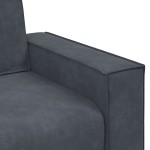 vidaXL Canapea scaun gri închis 60 cm catifea