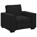 vidaXL Canapea scaun negru 60 cm catifea