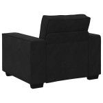 vidaXL Canapea scaun negru 60 cm catifea