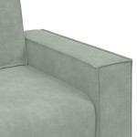 vidaXL Canapea cu 2 locuri, gri deschis, 120 cm, catifea