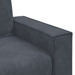 vidaXL Canapea cu 2 locuri, gri închis, 120 cm, catifea vidaXL Canapea cu 2 locuri, gri închis, 120 cm, catifea
