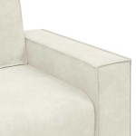 vidaXL Canapea cu 2 locuri, crem, 120 cm, catifea