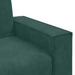 vidaXL Canapea cu 2 locuri, verde închis, 140 cm, catifea