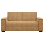 vidaXL Canapea cu 2 locuri, maro, 140 cm, catifea vidaXL Canapea cu 2 locuri, maro, 140 cm, catifea