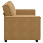 vidaXL Canapea cu 2 locuri, maro, 140 cm, catifea vidaXL Canapea cu 2 locuri, maro, 140 cm, catifea