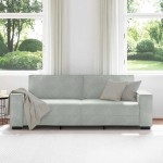 vidaXL Canapea cu 3 locuri, gri deschis, material 180CM catifea vidaXL Canapea cu 3 locuri, gri deschis, material 180CM catifea