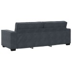 vidaXL Canapea cu 3 locuri, gri închis, 180 cm, material catifea vidaXL Canapea cu 3 locuri, gri închis, 180 cm, material catifea